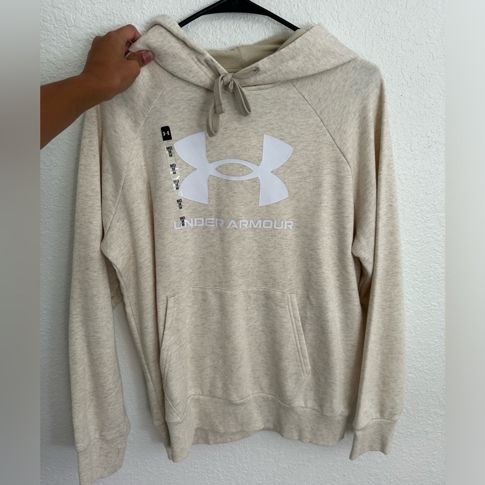 Under Armour cream hoodie